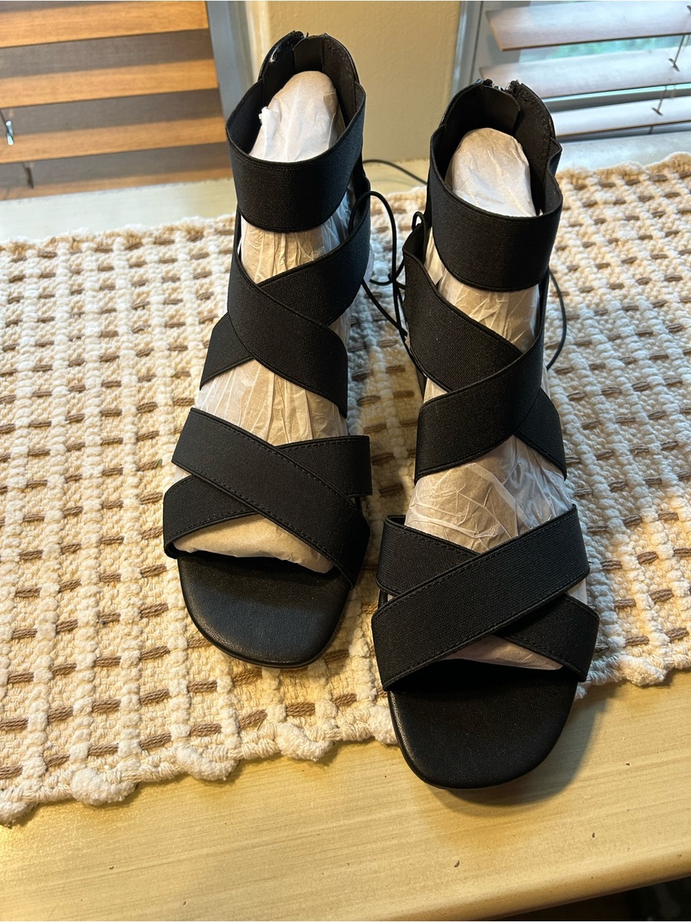 Women's Black Dress Shoe Block Heel 10W East 5th